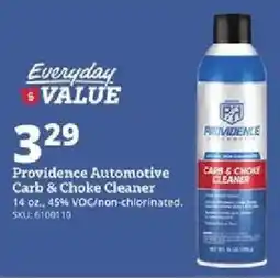 Rural King Providence Automotive Carb & Choke Cleaner offer