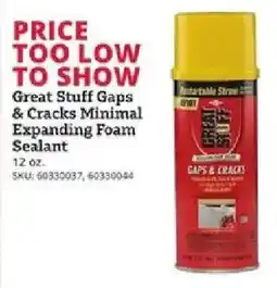 Rural King Great Stuff Gaps & Cracks Minimal Expanding Foam Sealant offer