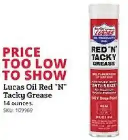 Rural King Lucas Oil Red 'N' Tacky Grease offer