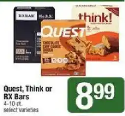 Shaw's Quest, Think or RX Bars offer