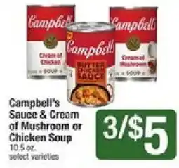 Shaw's Campbell's Sauce & Cream of Mushroom or Chicken Soup offer