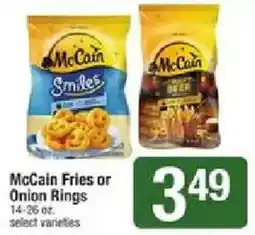 Shaw's McCain Fries or Onion Rings offer