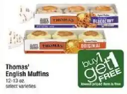 Shaw's Thomas' English Muffins offer