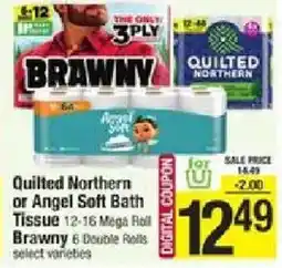 Shaw's Quilted Northern or Angel Soft Bath Tissue offer