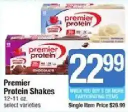 Shaw's Premier Protein Shakes offer
