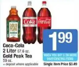 Shaw's Coca-Cola Gold Peak Tea offer