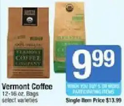 Shaw's Vermont Coffee offer