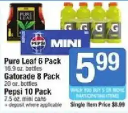 Shaw's Pure Leaf 6 Pack offer