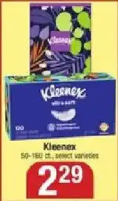 Shaw's Kleenex tissues offer