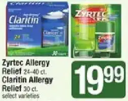 Shaw's Zyrtec Allergy Relief offer