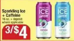 Shaw's Sparkling Ice + Caffeine offer