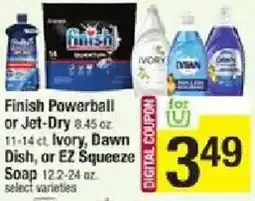 Shaw's Finish Powerball or Jet Dry, Ivory, Dawn Dish or EZ Squeeze Soap offer