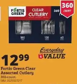 Rural King Fortis Green Clear Assorted Cutlery offer