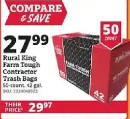 Rural King Rural King Farm Tough Contractor Trash Bags offer