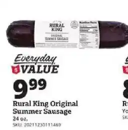 Rural King Rural King Original Summer Sausage offer