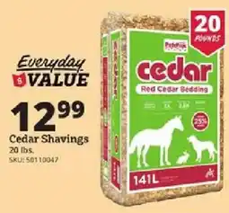 Rural King Petbiss cedar red cedar bedding offer
