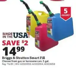 Rural King Briggs & Stratton Smart Fill offer