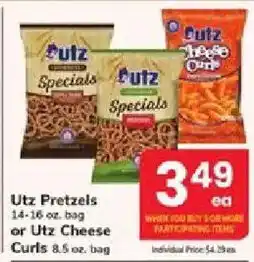 ACME Utz Pretzels or Utz Cheese Curls offer