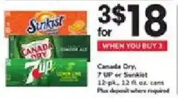 ACME Canada Dry, 7 Up or Sunkist offer