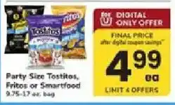 ACME Party Size Tostitos, Fritos or Smartfood offer
