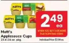 ACME Mott's Applesauce Cups offer