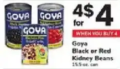 ACME Goya black or red kidney beans offer