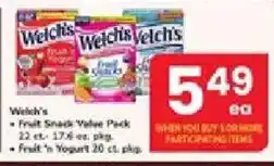 ACME Welch's Fruit Snack Value Pack offer