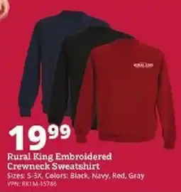 Rural King Rural King Embroidered Crewneck Sweatshirt offer