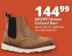 Rural King Brunt Ohman Unlined Boot offer
