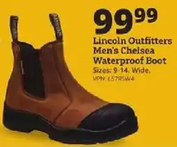 Rural King Lincoln Outfitters men's chelsea waterproof boot offer