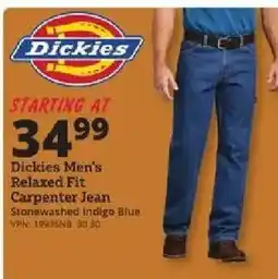 Rural King Dickies men's relaxed fit carpenter jean offer
