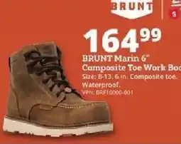 Rural King Brunt Marin 6" Composite Toe Work Boot offer