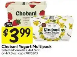 Stop&Shop Chobani Yogurt Multipack offer