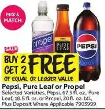 Stop&Shop Pepsi, Pure Leaf or Propel offer