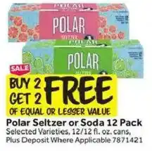 Stop&Shop Polar Seltzer or Soda offer
