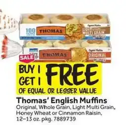 Stop&Shop Thomas' English Muffins offer