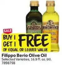 Stop&Shop Filippo Berio Olive Oil offer