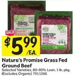 Stop&Shop Nature's Promise Grass Fed Ground Beef offer