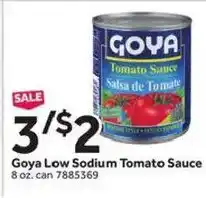 Stop&Shop Goya low sodium tomato sauce offer