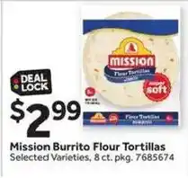 Stop&Shop Mission Burrito Flour Tortillas offer