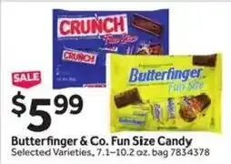 Stop&Shop Butterfinger & Co. Fun Size Candy offer