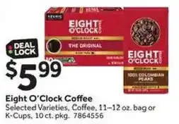 Stop&Shop Eight O'Clock Coffee offer