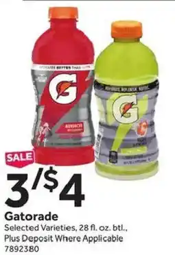 Stop&Shop Gatorade offer
