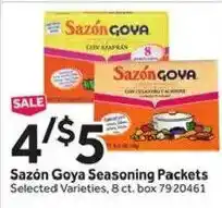 Stop&Shop Sazón Goya Seasoning Packets offer