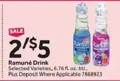 Stop&Shop Ramuné Drink offer