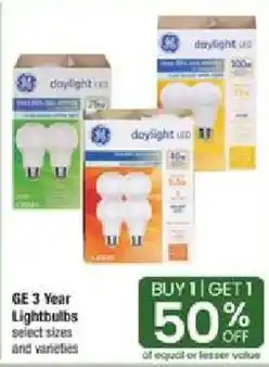Shaw's Ge daylight led lightbulbs offer