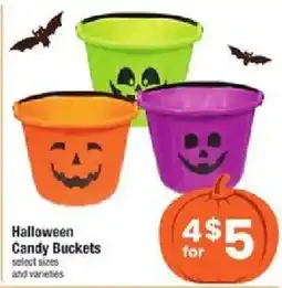 Shaw's Halloween Candy Buckets offer