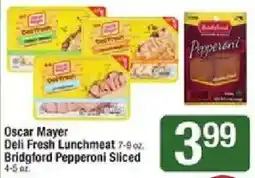 Shaw's Oscar Mayer Deli Fresh Lunchmeat offer