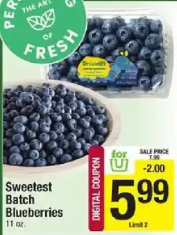 Shaw's Briscott's Sweetest Batch Blueberries offer
