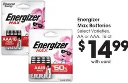 Gerbes Energizer Max Batteries offer
